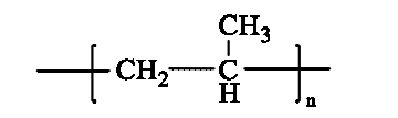 圖1.1  聚丙烯纖維的化學結構 