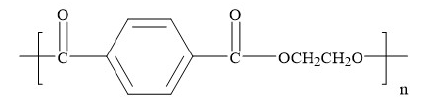 聚酯分子結(jié)構式示意圖 
